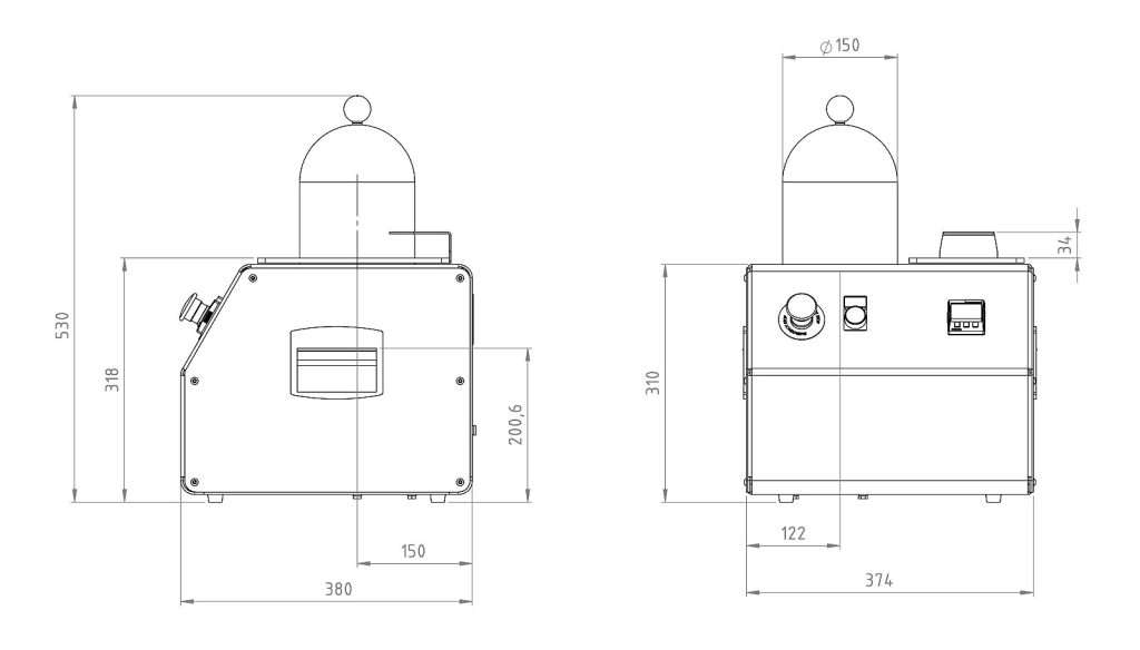 Gastec Basic Plus Campana Vetro Dimensioni
