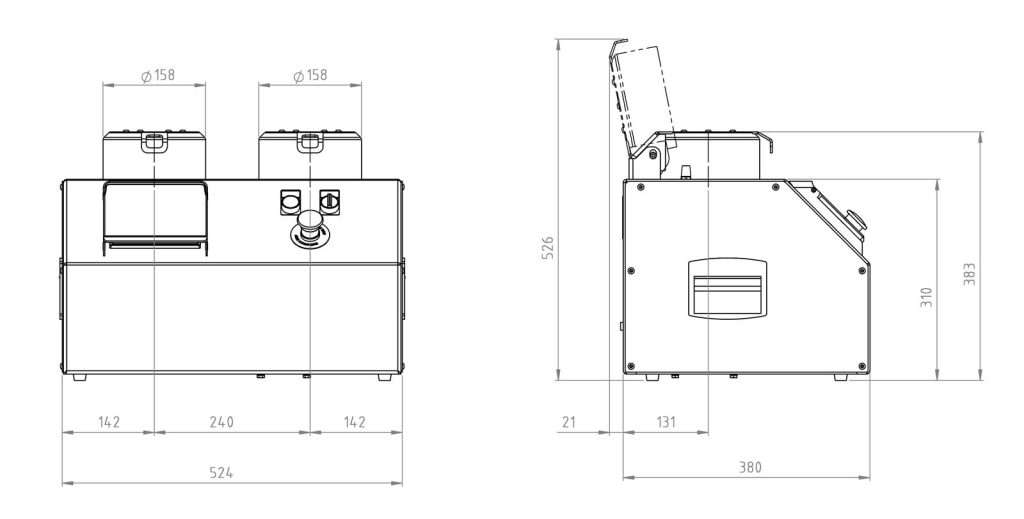 Gastec Pro Double Dimensioni