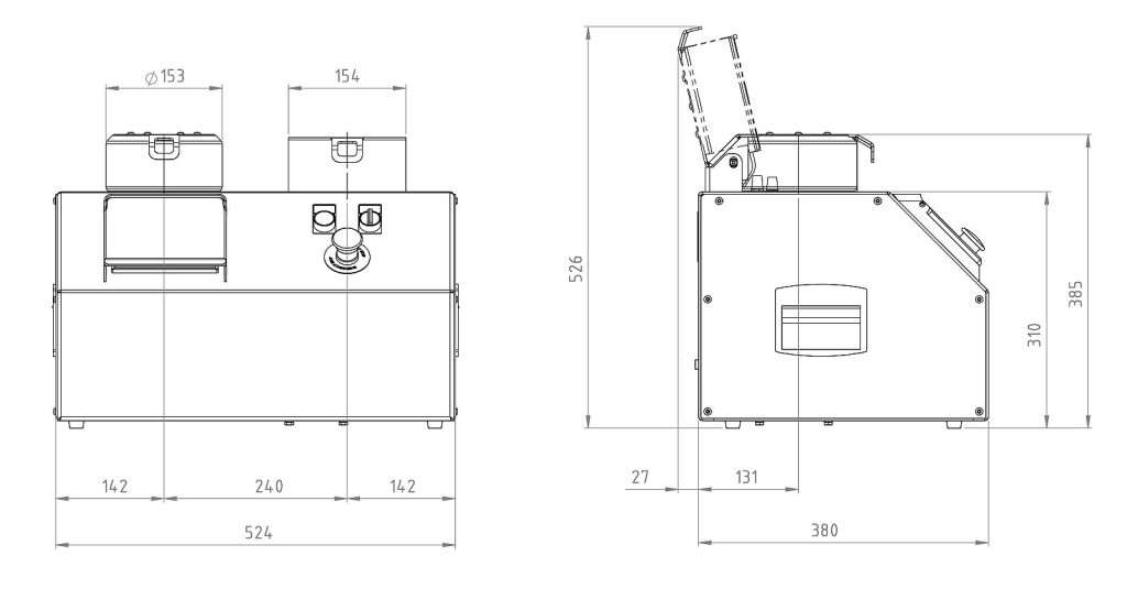 Gastec Pro Hot Dimensioni