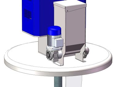 Degasatore per paranco con dosatore tramoggia