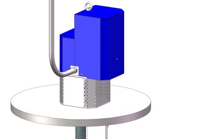 Degasatore per paranco dettaglio tiro