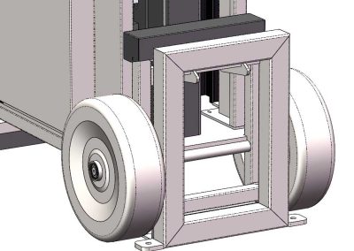 Degasatore su carrello Controtelaio di aggancio