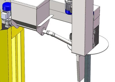 Degasatore su carrello basic Sistema salita discesa pinna