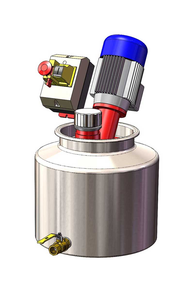 Miscelatore per vernice inox 15l