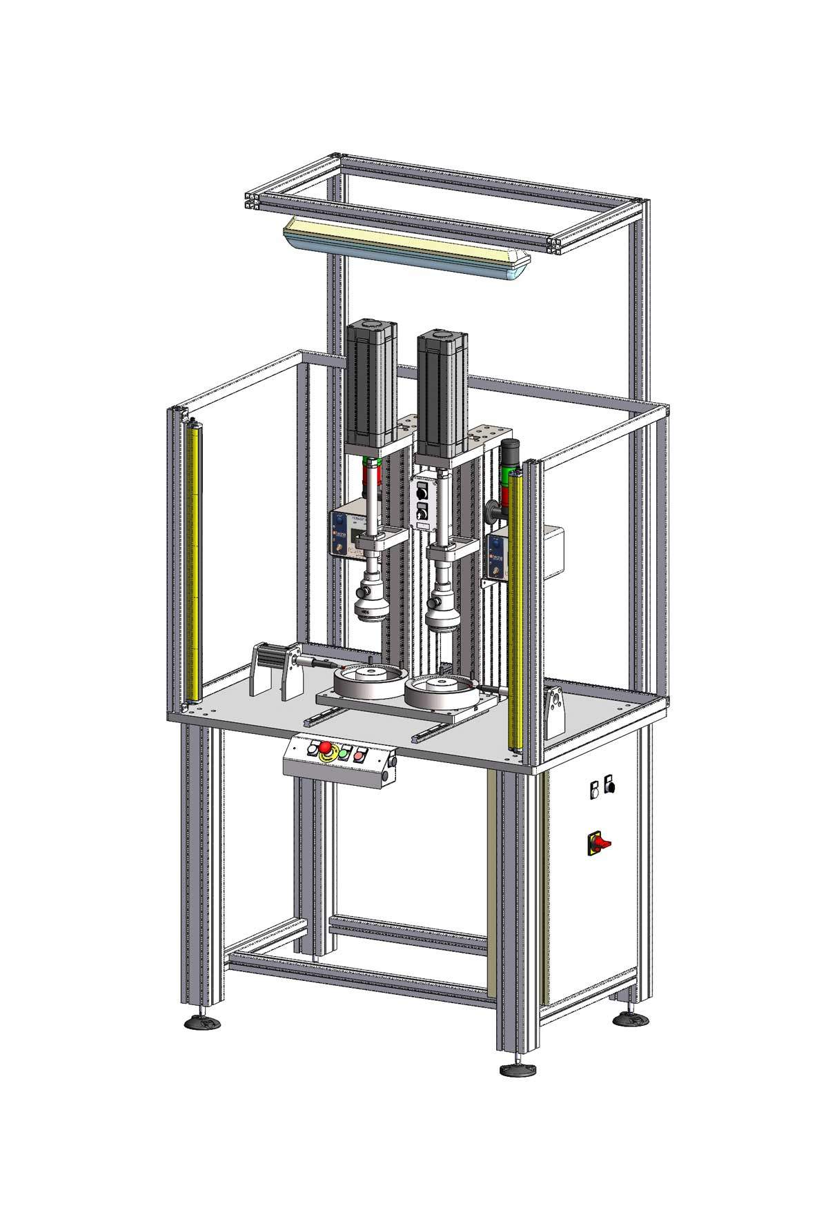 Banco prova tenuta flange