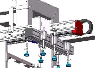 Caricatore lastrine per presse di stampaggio Sistema ventose singolarizzazione foglio